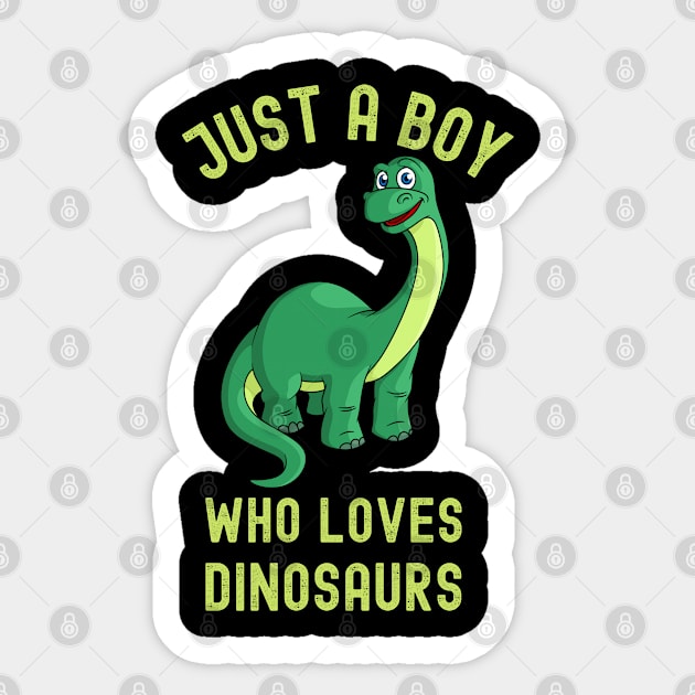 Just a boy who loves dinosaurs Sticker by Meow_My_Cat